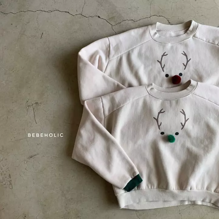 Bebe Holic - Korean Baby Fashion - #onlinebabyboutique - Mom Rudolf Sweatshirt - 2