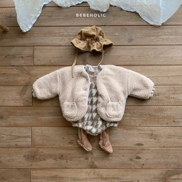 Bebe Holic - Korean Baby Fashion - #onlinebabyboutique - Fleece Jumper Simple - 6