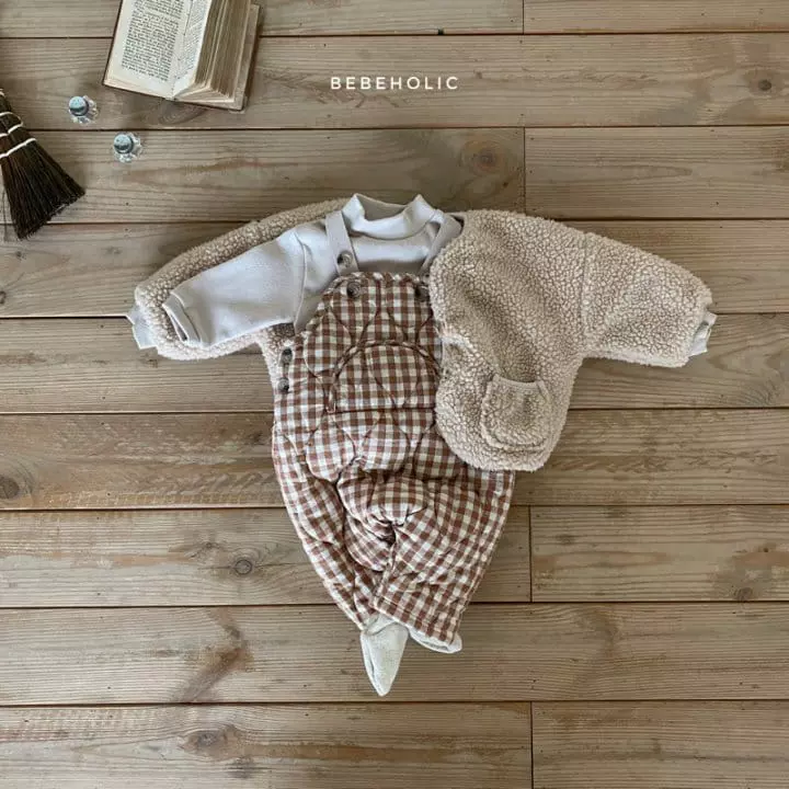 Bebe Holic - Korean Baby Fashion - #onlinebabyshop - Circle Dungarees Bodysuit - 3