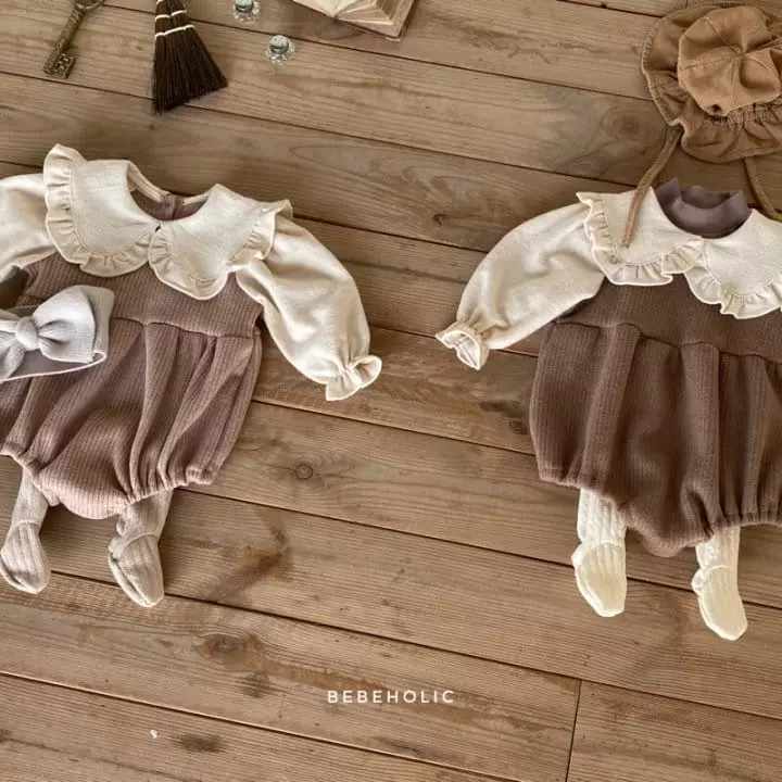 Bebe Holic - Korean Baby Fashion - #onlinebabyshop - Frill Knit Bodysuit