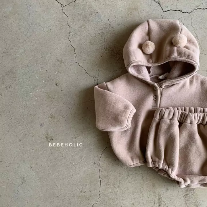 Bebe Holic - Korean Baby Fashion - #onlinebabyshop - Bell Hoody Top Bottom Set - 12