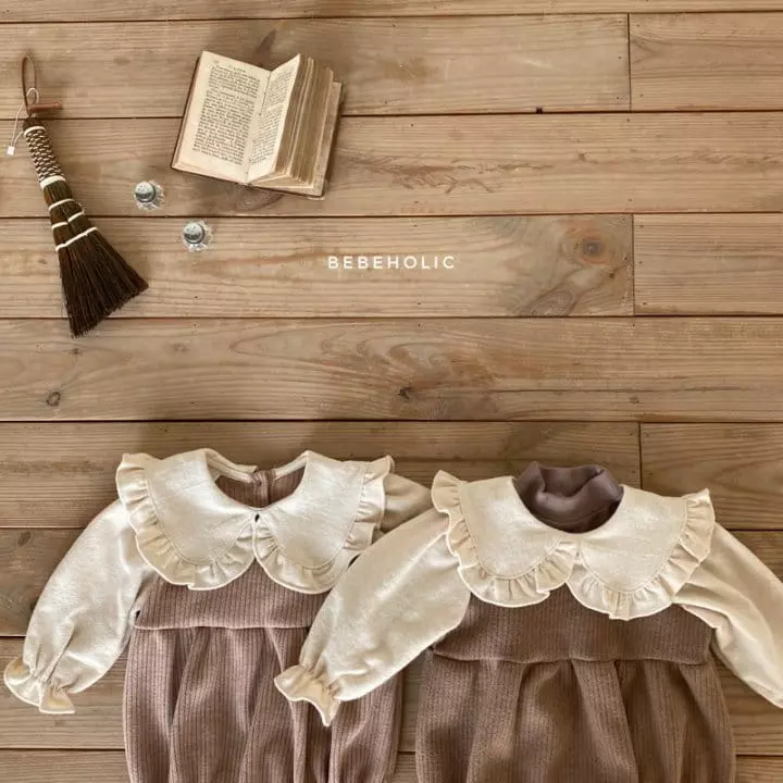 Bebe Holic - Korean Baby Fashion - #smilingbaby - Frill Knit Bodysuit - 2