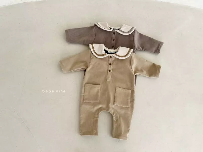 Bebe Nine - Korean Baby Fashion - #babyboutiqueclothing - Fleece Rib Sailor Overalls - 6