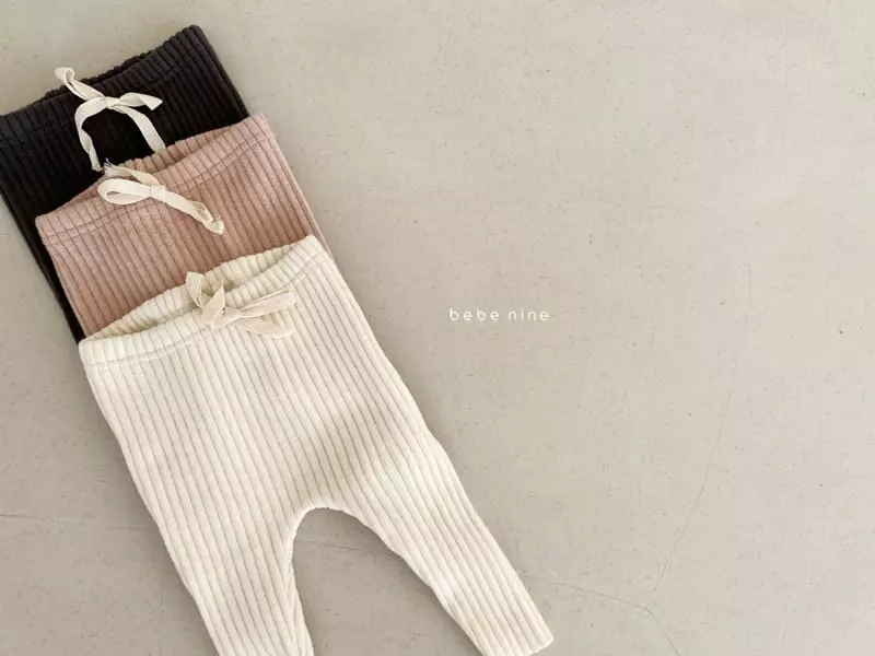 Bebe Nine - Korean Baby Fashion - #babyboutiqueclothing - Rib Fleece Leggings - 3
