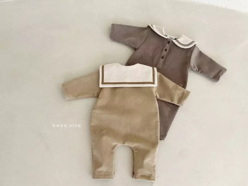 Bebe Nine - Korean Baby Fashion - #babyclothing - Fleece Rib Sailor Overalls - 7