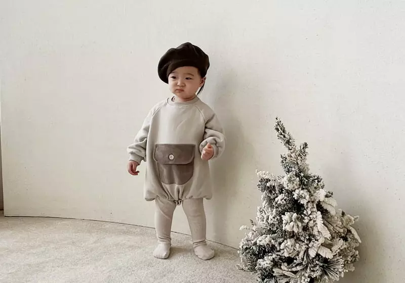 Bebe Nine - Korean Baby Fashion - #babyclothing - Pocket Bodysuit - 2