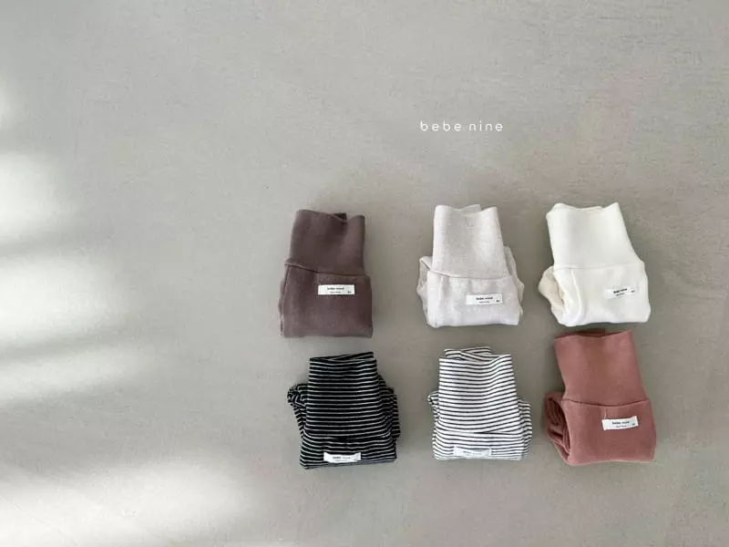 Bebe Nine - Korean Baby Fashion - #babyfashion - Fleece Stomach Leggings - 6