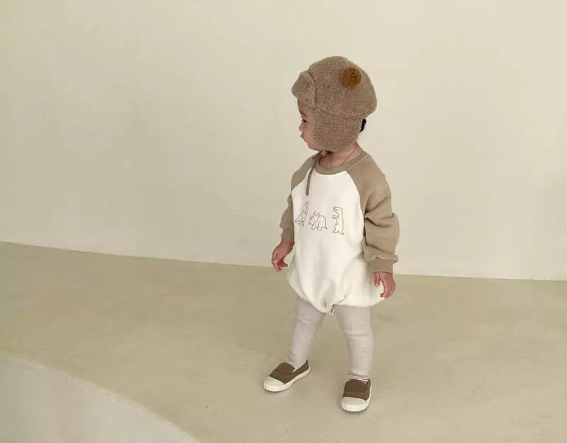 Bebe Nine - Korean Baby Fashion - #babyfashion - Chorr Dino Bodysuit - 2