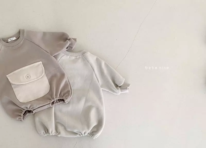 Bebe Nine - Korean Baby Fashion - #babylifestyle - Pocket Bodysuit - 6