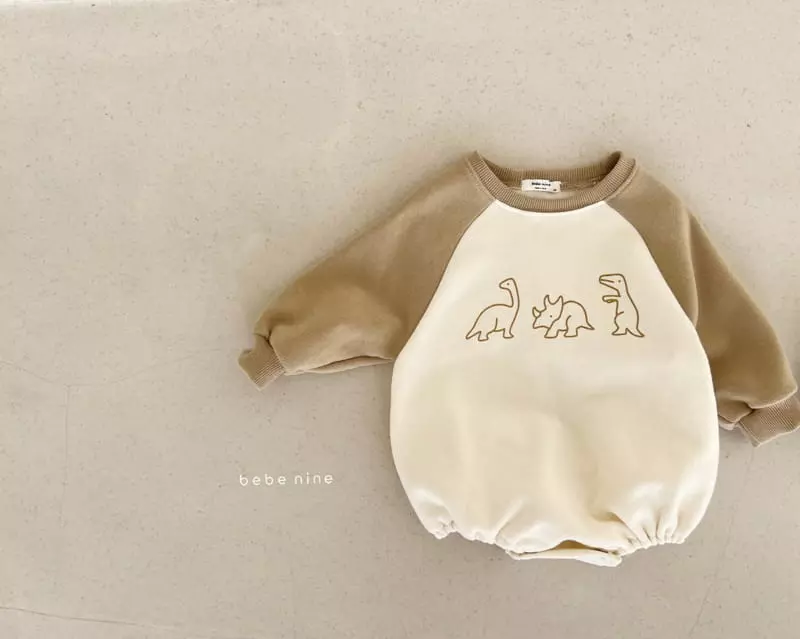 Bebe Nine - Korean Baby Fashion - #babylifestyle - Chorr Dino Bodysuit - 5