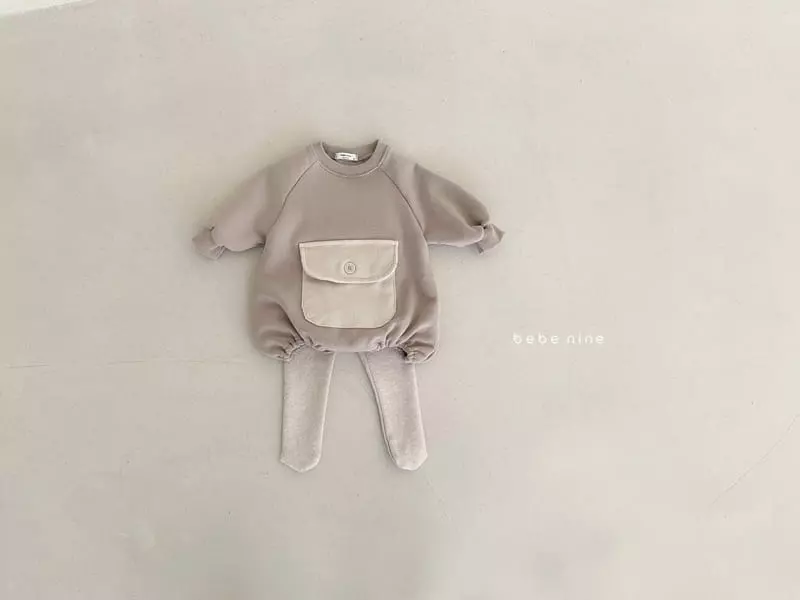 Bebe Nine - Korean Baby Fashion - #babyootd - Pocket Bodysuit - 8