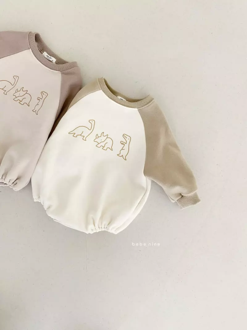 Bebe Nine - Korean Baby Fashion - #babyootd - Chorr Dino Bodysuit - 7