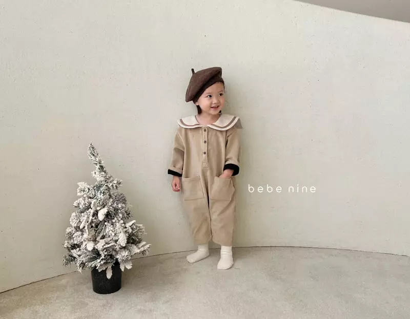 Bebe Nine - Korean Baby Fashion - #babywear - Fleece Rib Sailor Overalls