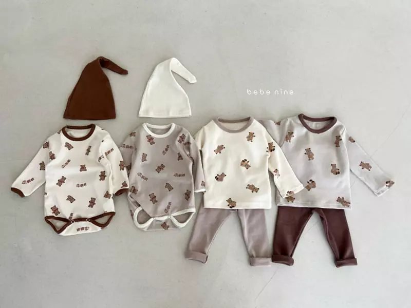 Bebe Nine - Korean Baby Fashion - #babywear - Train Bear Bodysuit - 3