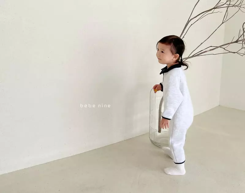 Bebe Nine - Korean Baby Fashion - #babywear - Collar Fleece Overalls - 4