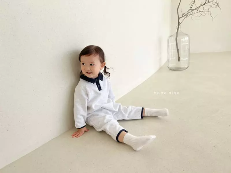 Bebe Nine - Korean Baby Fashion - #onlinebabyshop - Collar Fleece Overalls - 5
