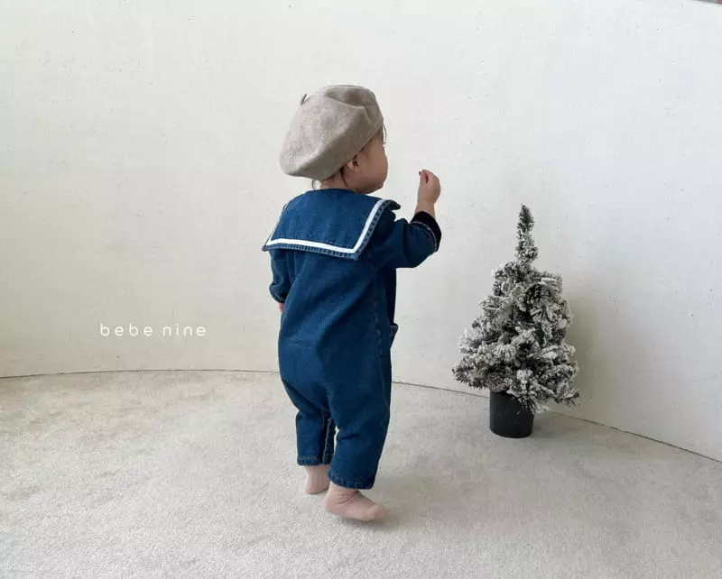 Bebe Nine - Korean Baby Fashion - #onlinebabyshop - Ttason Denim Sailor Overalls - 2