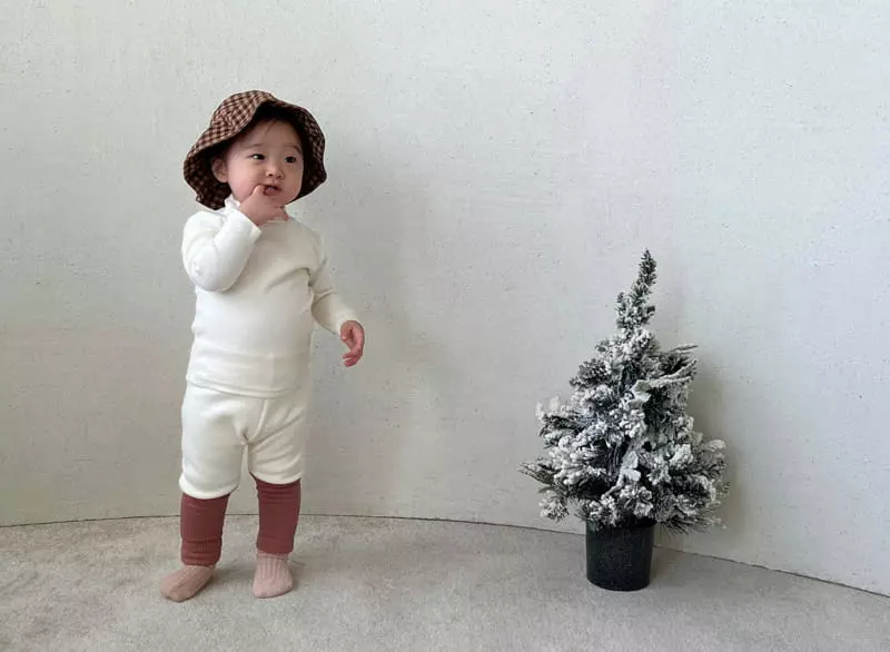 Bebe Nine - Korean Baby Fashion - #onlinebabyshop - Half Fleece Leggings - 2