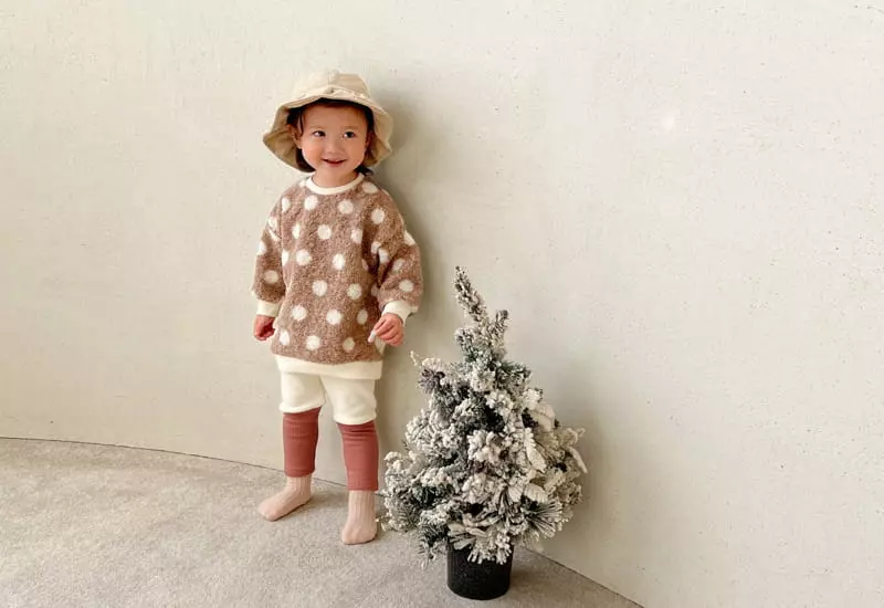 Bebe Nine - Korean Baby Fashion - #smilingbaby - Circle Bbogle Sweatshirt