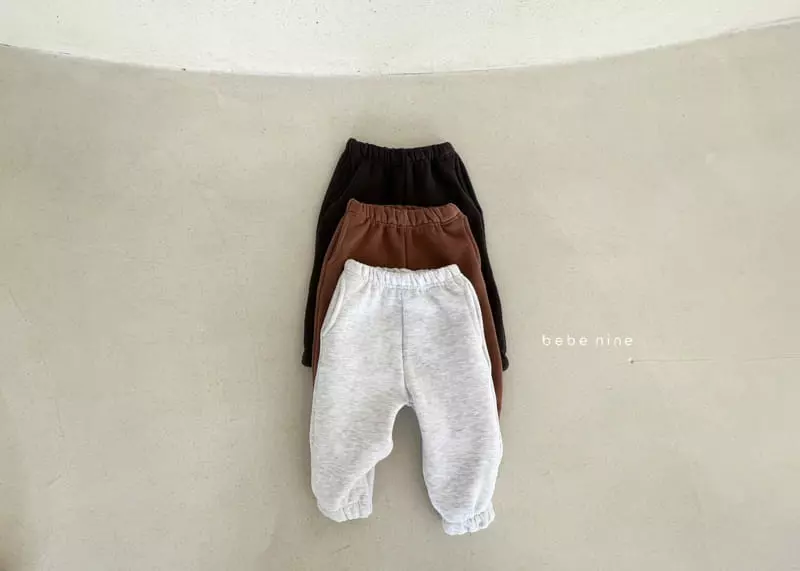 Bebe Nine - Korean Children Fashion - #kidzfashiontrend - Fleece Jogger Pants