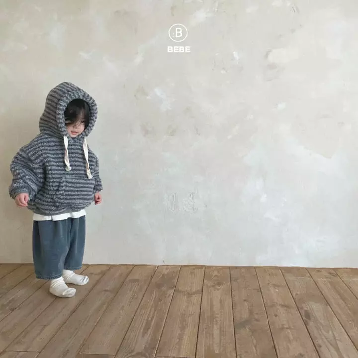 Bella Bambina - Korean Baby Fashion - #babyboutiqueclothing - Bebe Stripes Dumble Hoody - 7