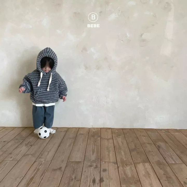 Bella Bambina - Korean Baby Fashion - #babyfashion - Bebe Stripes Dumble Hoody - 9