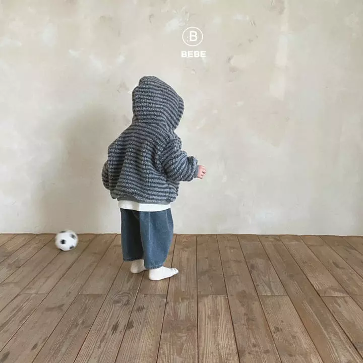 Bella Bambina - Korean Baby Fashion - #babygirlfashion - Bebe Stripes Dumble Hoody - 11