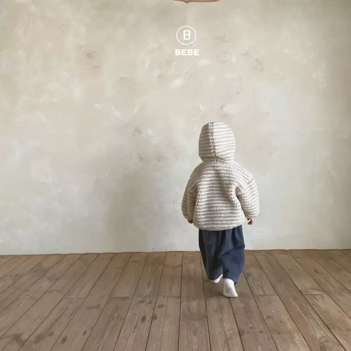Bella Bambina - Korean Baby Fashion - #babylifestyle - Bebe Stripes Dumble Hoody - 12