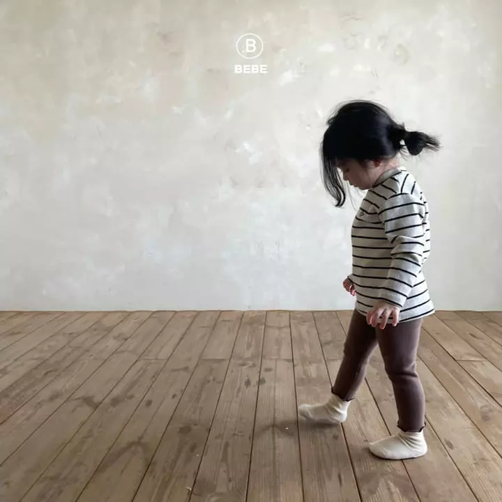 Bella Bambina - Korean Baby Fashion - #babyoutfit - Bebe My Stripes Tee - 11
