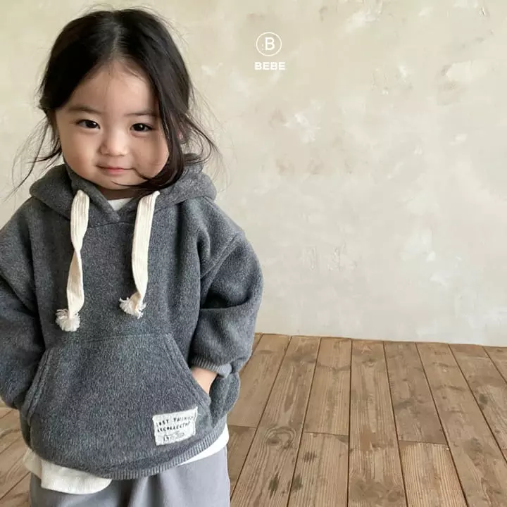 Bella Bambina - Korean Baby Fashion - #babyoutfit - Bebe Warm Hoody Tee - 5