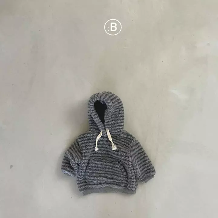 Bella Bambina - Korean Baby Fashion - #babywear - Bebe Stripes Dumble Hoody - 2