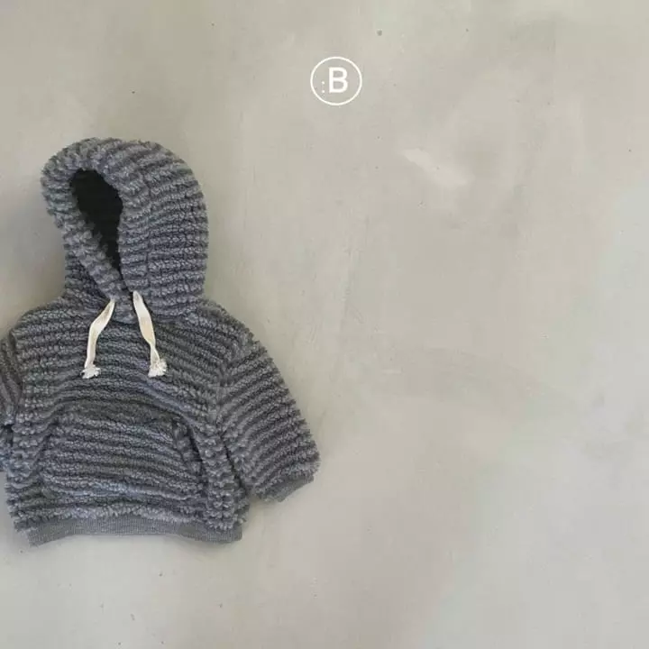 Bella Bambina - Korean Baby Fashion - #onlinebabyboutique - Bebe Stripes Dumble Hoody - 3