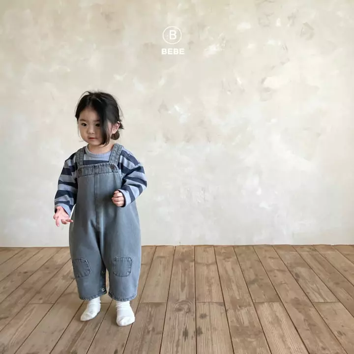 Bella Bambina - Korean Baby Fashion - #onlinebabyboutique - Bebe Denim Bodysuit - 10
