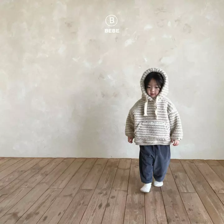 Bella Bambina - Korean Baby Fashion - #onlinebabyboutique - Bebe Stripes Dumble Hoody - 4