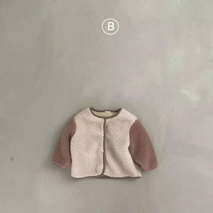 Bella Bambina - Korean Baby Fashion - #onlinebabyshop - Bebe Choco Color Dumble Jacket - 2