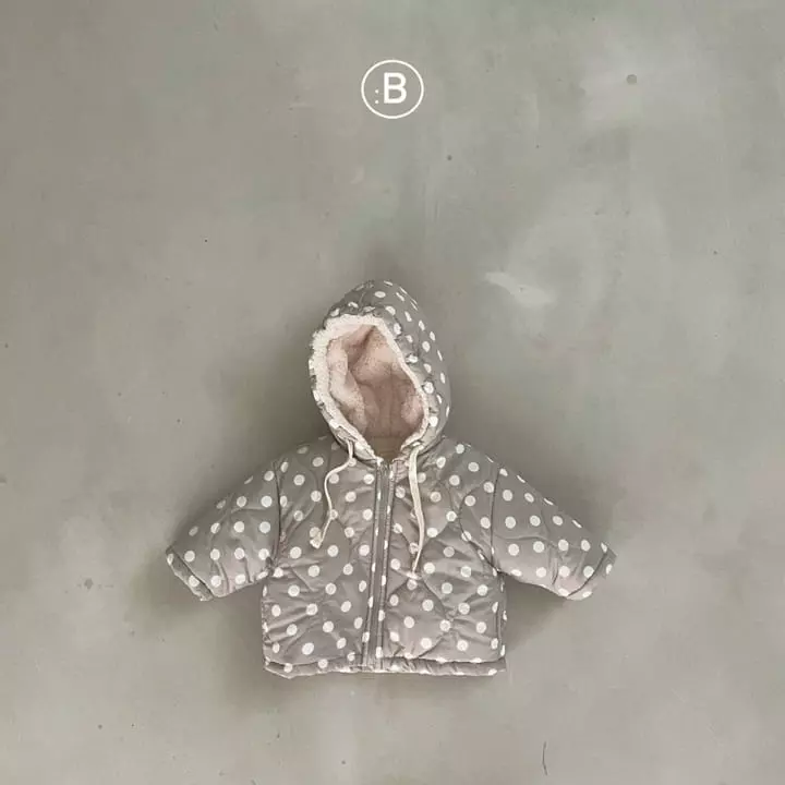 Bella Bambina - Korean Baby Fashion - #smilingbaby - Bebe Milk Dot Hoody Padding Jumper