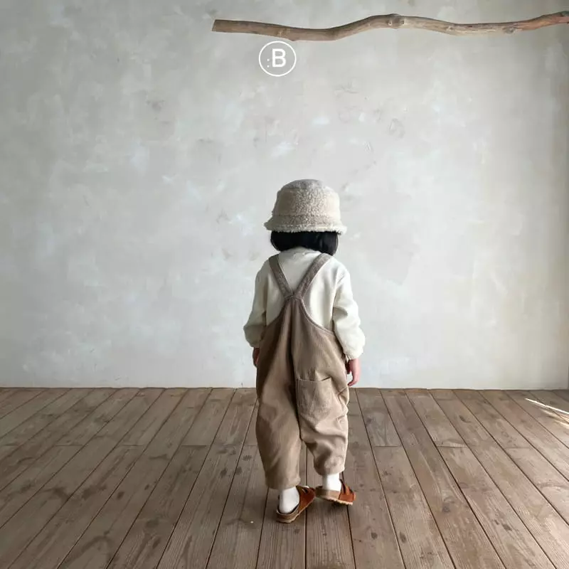 Bella Bambina - Korean Children Fashion - #Kfashion4kids - Rib Dungarees Pants - 10