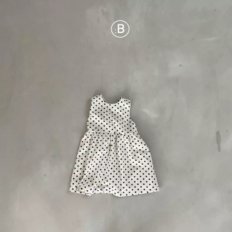 Bella Bambina - Korean Children Fashion - #childofig - Dot Back Dungaree One-piece - 2