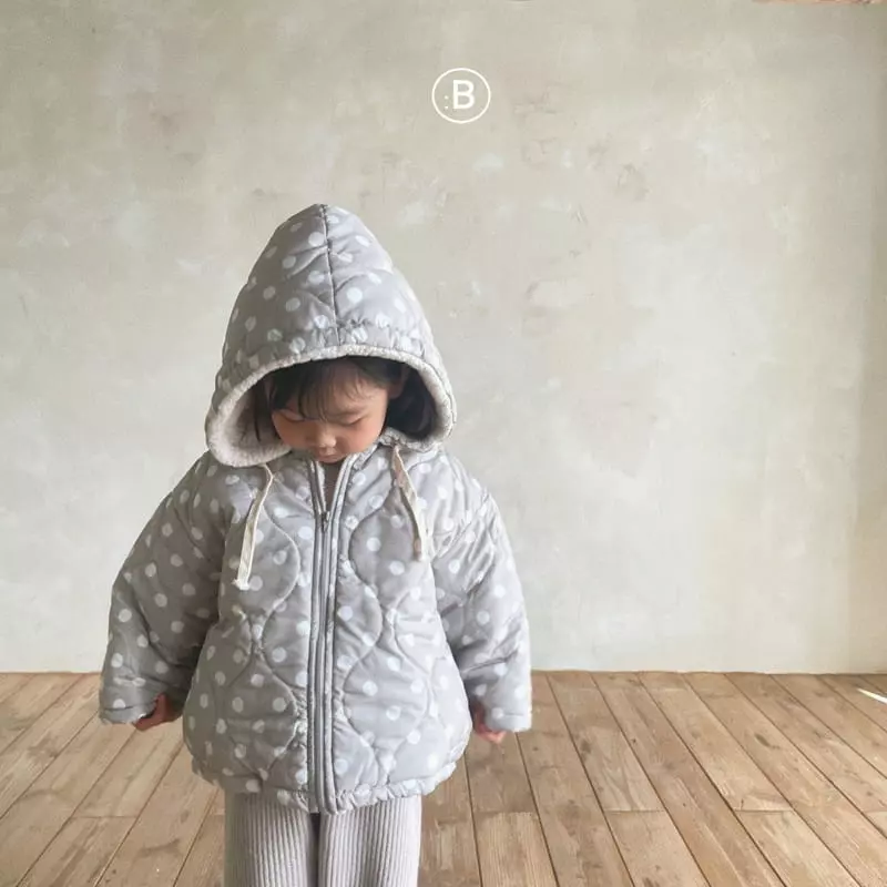 Bella Bambina - Korean Children Fashion - #childofig - Milk Dot Hoody Padding Jumper - 9
