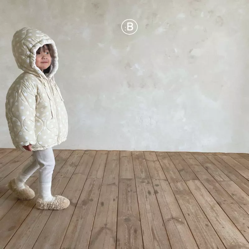 Bella Bambina - Korean Children Fashion - #childrensboutique - Milk Dot Hoody Padding Jumper - 10