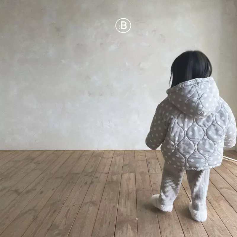 Bella Bambina - Korean Children Fashion - #designkidswear - Milk Dot Hoody Padding Jumper - 11