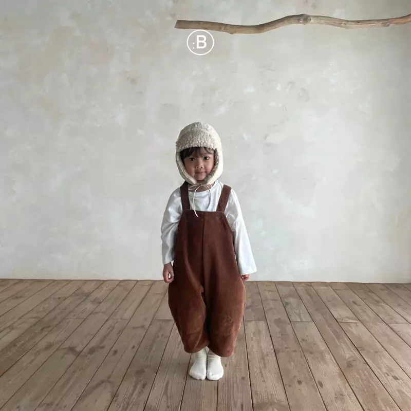 Bella Bambina - Korean Children Fashion - #discoveringself - Rib Dungarees Pants - 5