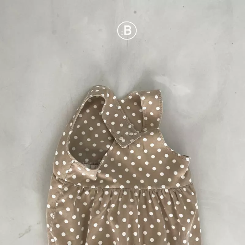 Bella Bambina - Korean Children Fashion - #discoveringself - Dot Back Dungaree One-piece - 5