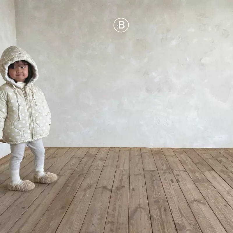 Bella Bambina - Korean Children Fashion - #discoveringself - Milk Dot Hoody Padding Jumper - 12