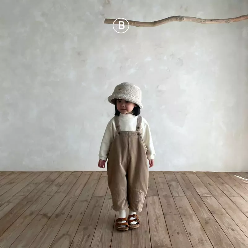 Bella Bambina - Korean Children Fashion - #fashionkids - Rib Dungarees Pants - 6