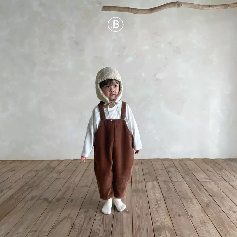 Bella Bambina - Korean Children Fashion - #kidzfashiontrend - Rib Dungarees Pants - 9