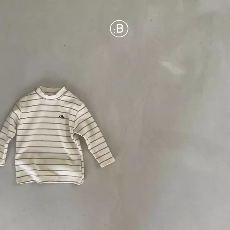 Bella Bambina - Korean Children Fashion - #prettylittlegirls - My Stripes Turtleneck Tee - 3
