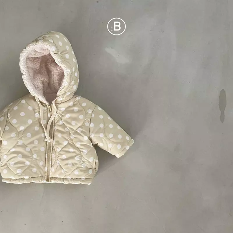 Bella Bambina - Korean Children Fashion - #prettylittlegirls - Milk Dot Hoody Padding Jumper - 5