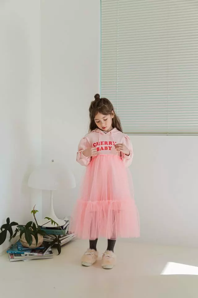Berry Berry - Korean Children Fashion - #designkidswear - Cherry Baby Hoody One-piece - 2