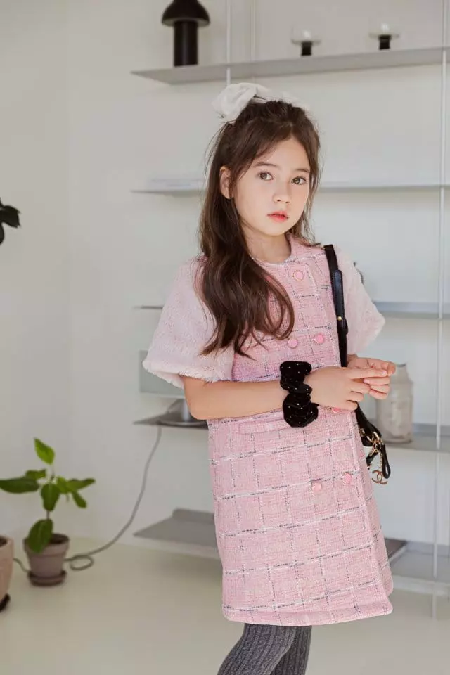 Berry Berry - Korean Children Fashion - #fashionkids - Pu Twid One-piece - 5